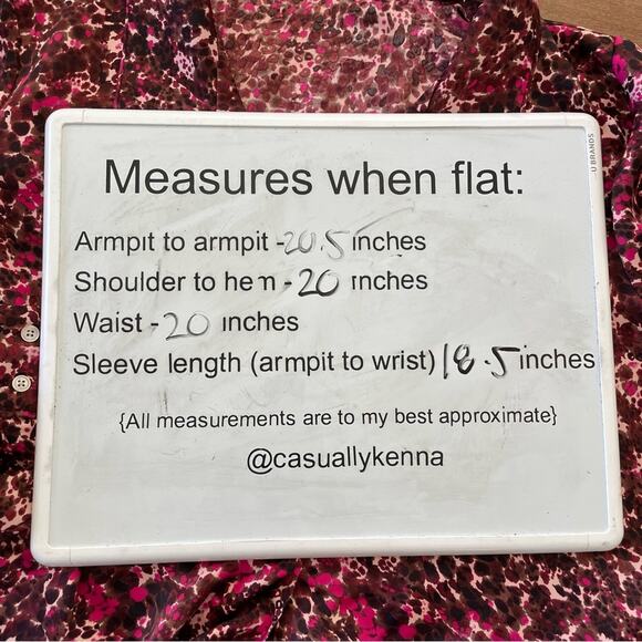 Wilfred | Aritzia Tie Front Blouse Button Down Cropped Pink Fuchsia Brown Top M - Picture 7 of 9